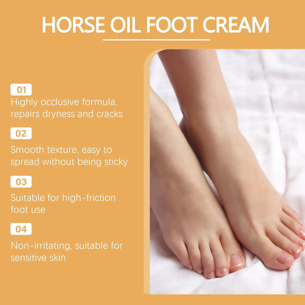 30g jar of foot and neck care cream with horse oil for skin hydration