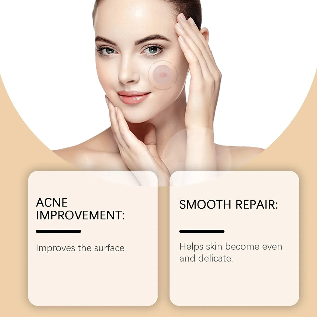 Pack of eight acne treatment patches with tea tree oil and centella extract