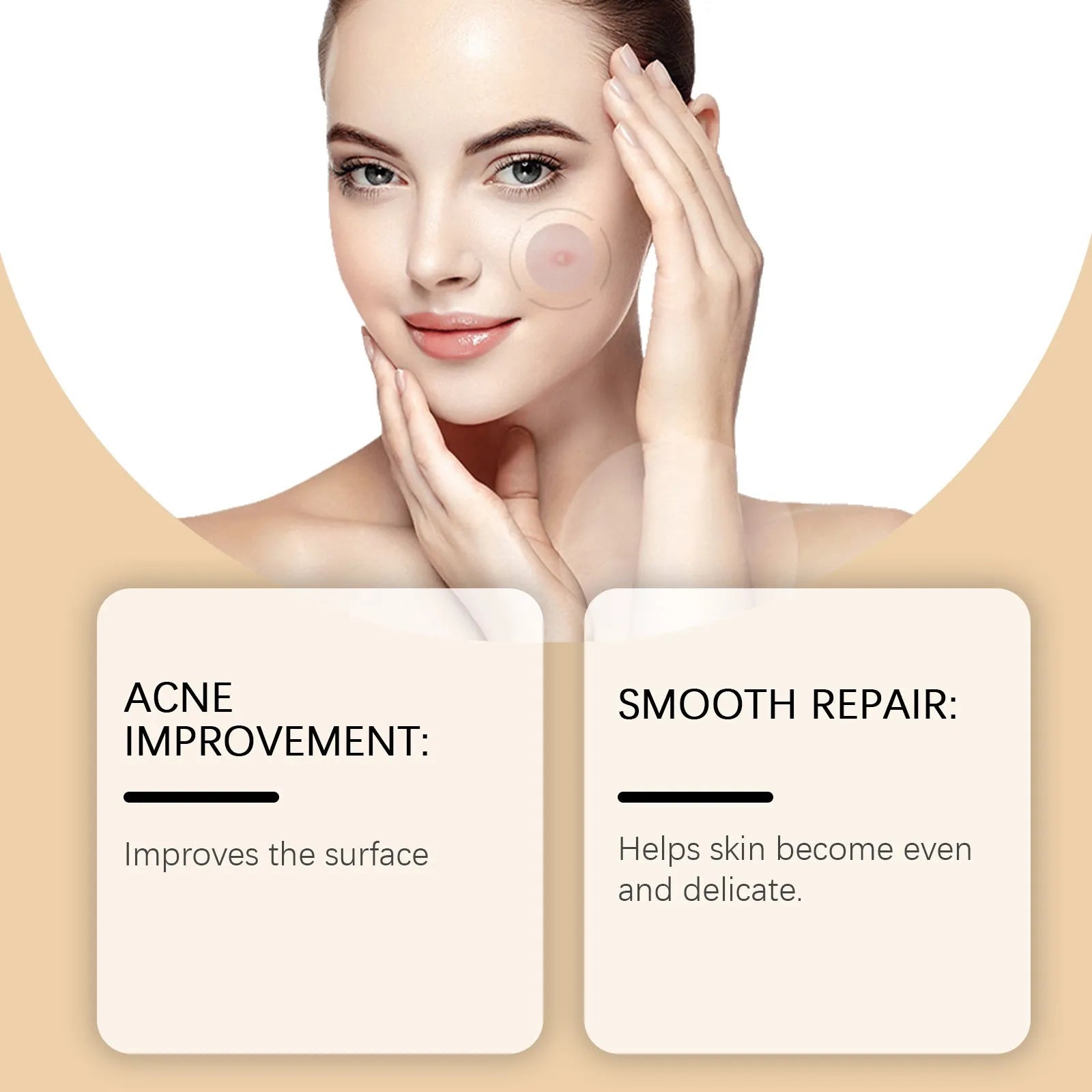 Pack of eight acne treatment patches with tea tree oil and centella extract