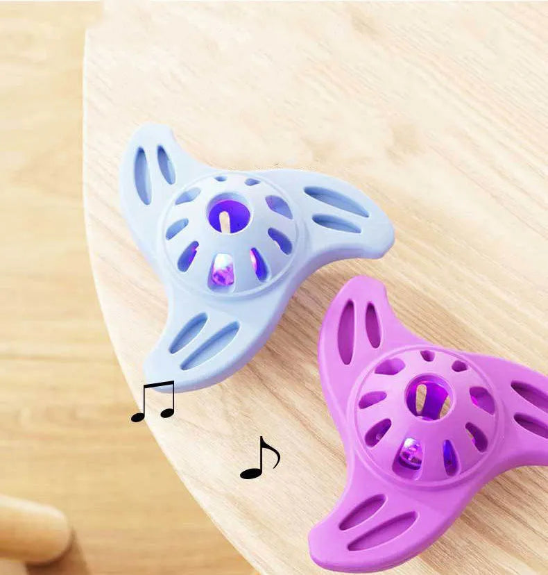 Blue nylon Boomerang Molar dog chew toy for medium and large puppies.