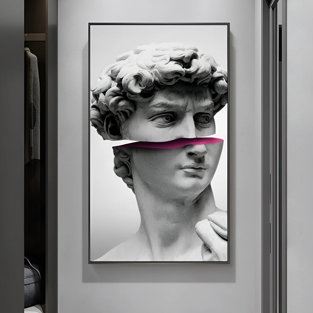 Sculpture canvas art poster fashion simplicity print in picture colour on matte canvas surface