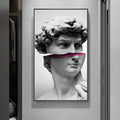 Sculpture canvas art poster fashion simplicity print in picture colour on matte canvas surface