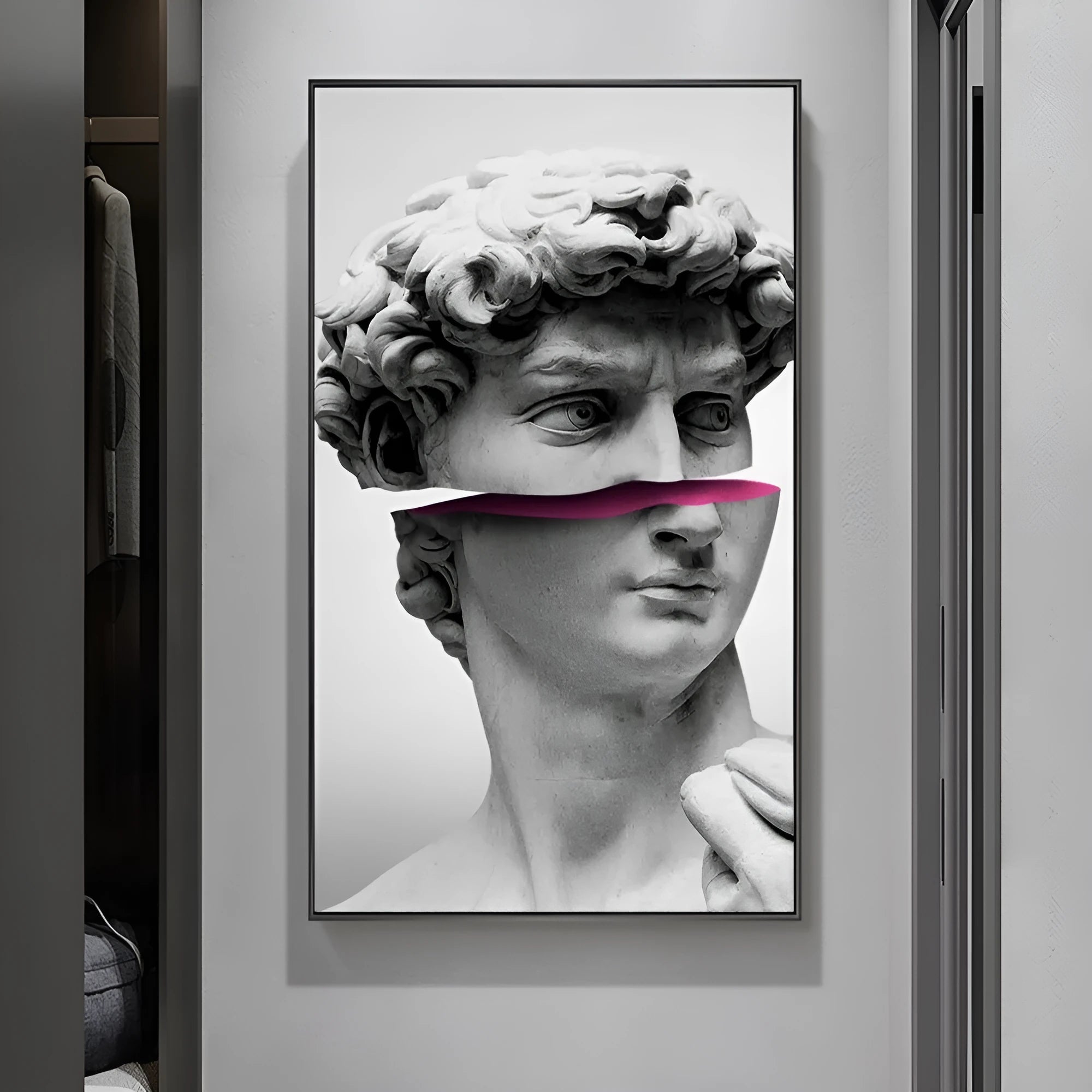 Sculpture canvas art poster fashion simplicity print in picture colour on matte canvas surface