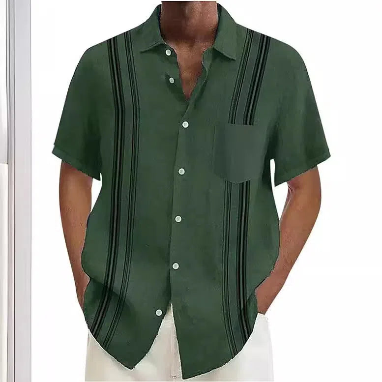 Plus size men's digital print short sleeve shirt in flower pattern, polyester, cardigan style, sizes S to 5XL