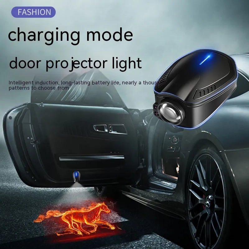 Bright black car atmosphere light laser projector, F2 courtesy lamp, 5V 5W 1A, ABS housing