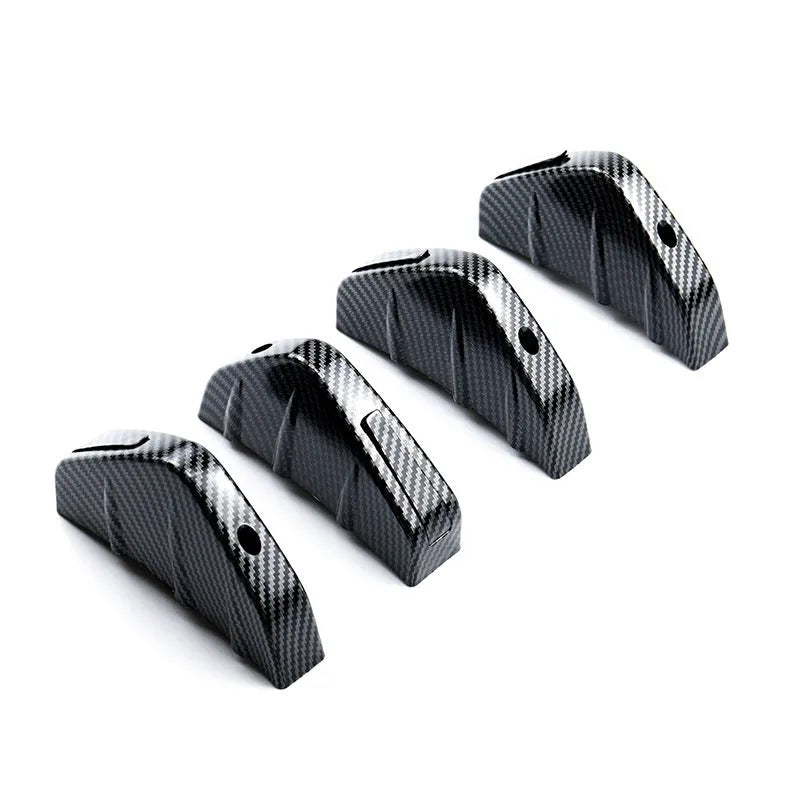 Triangular automotive rear spoiler in ABS plastic for general motors vehicles with mounting hardware