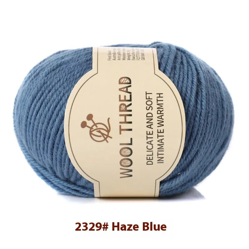 Single roll of wool knitting yarn in a choice of 30 colours for hand knitting with size 10 needles