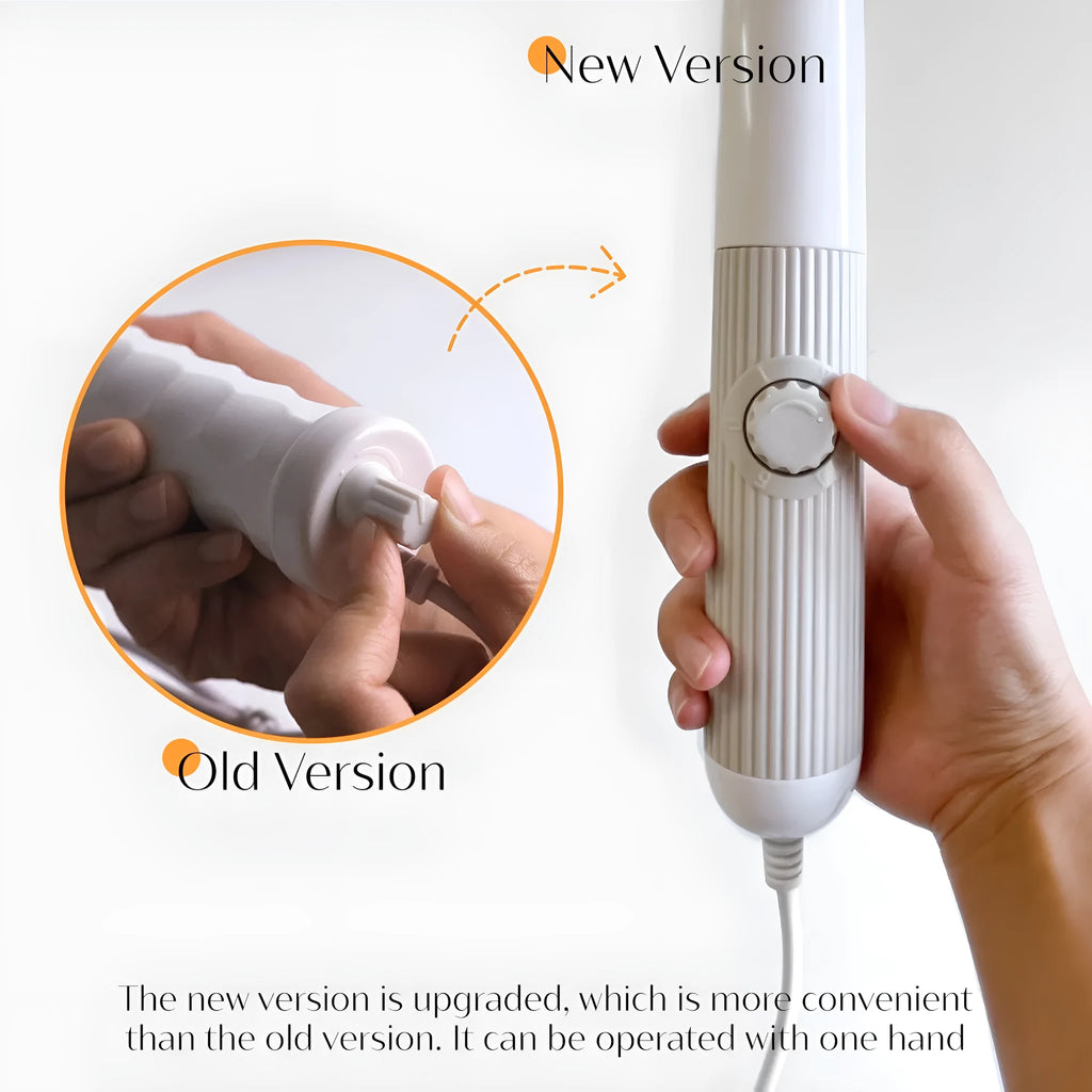 High frequency electrode magic wand machine in blue neon light, space capsule design, with EU plug for acne marks removal