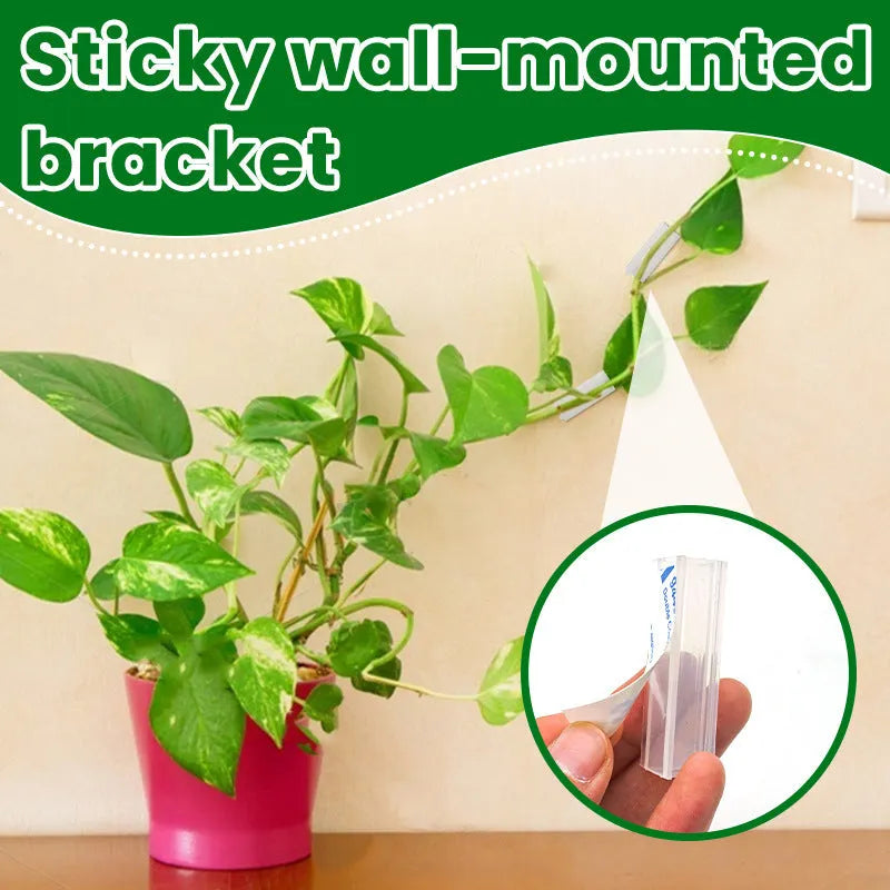 Plastic adhesive wall-mounted bracket for data cable management in bedroom bedside setting, available in multiple pack sizes