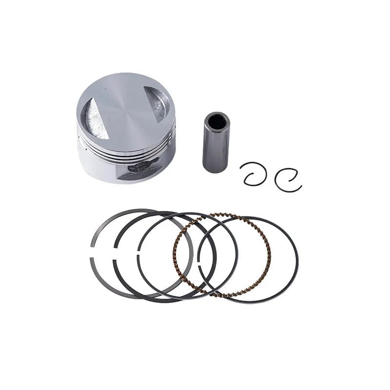 Motorcycle engine piston kit with aluminium piston for 57.4mm cylinder
