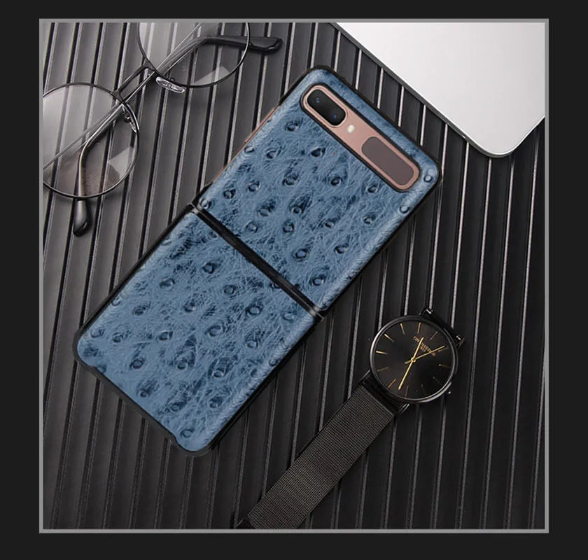 Camel pattern leather folding phone case for Samsung Galaxy Z Flip series
