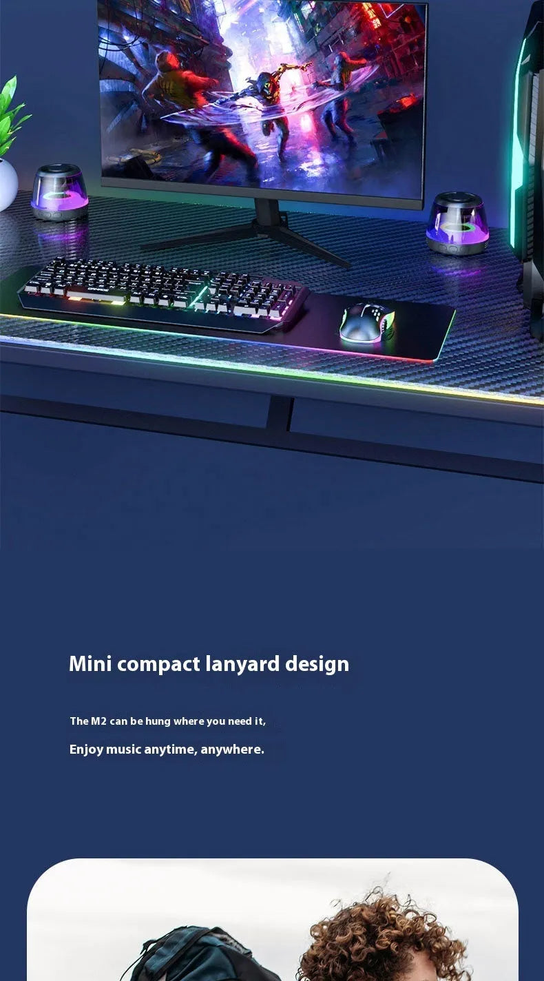Portable magnetic Bluetooth speaker with LED lighting effects in black colour option