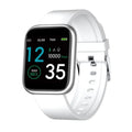 Smart watch with health monitoring display showing heart rate, blood pressure, and sleep data on 1.3-inch screen