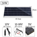 Portable solar charging panel with dual USB ports for outdoor phone and tablet charging.