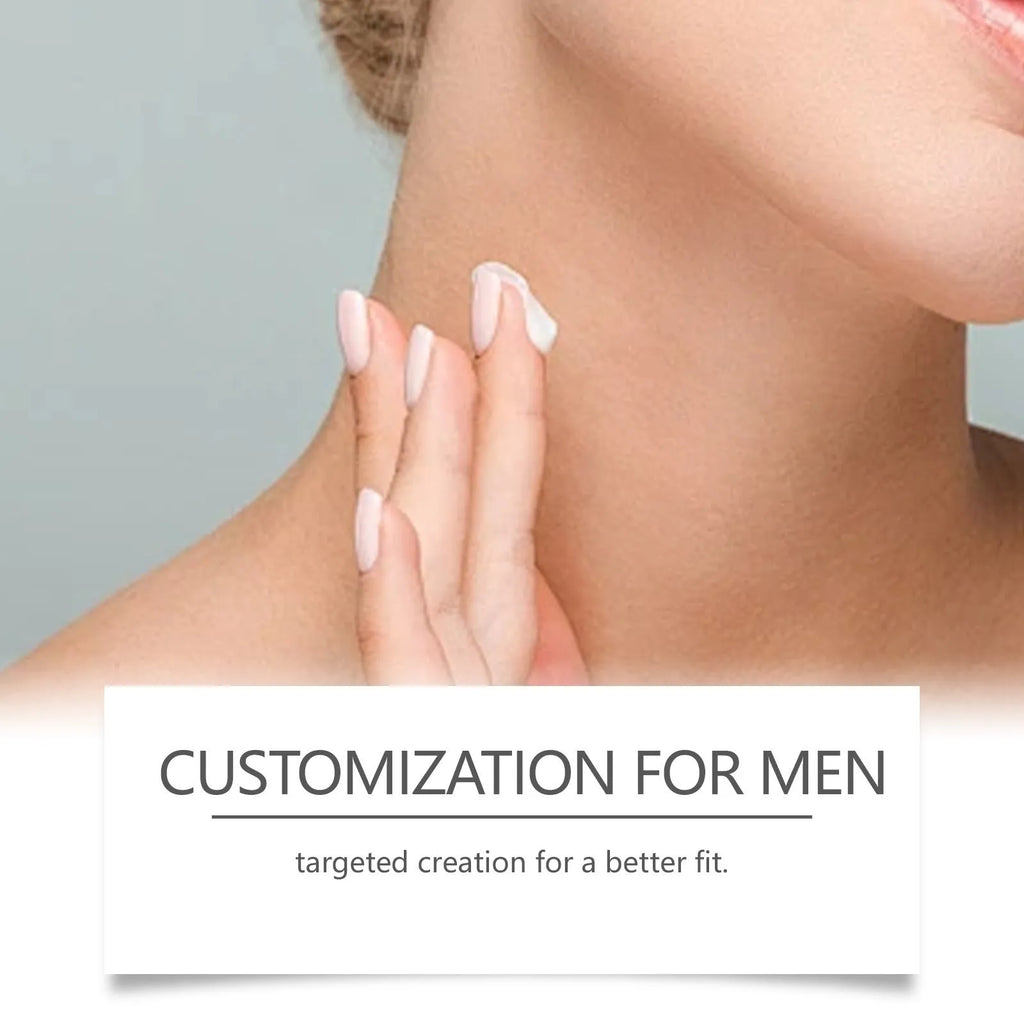 50g jar of men's neck cream with collagen and hyaluronic acid for anti-ageing skincare