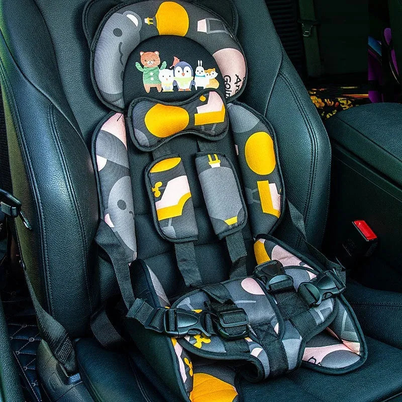 Child safety seat car dining chair adjustable polyester removable washable Blue Green Grey Purple