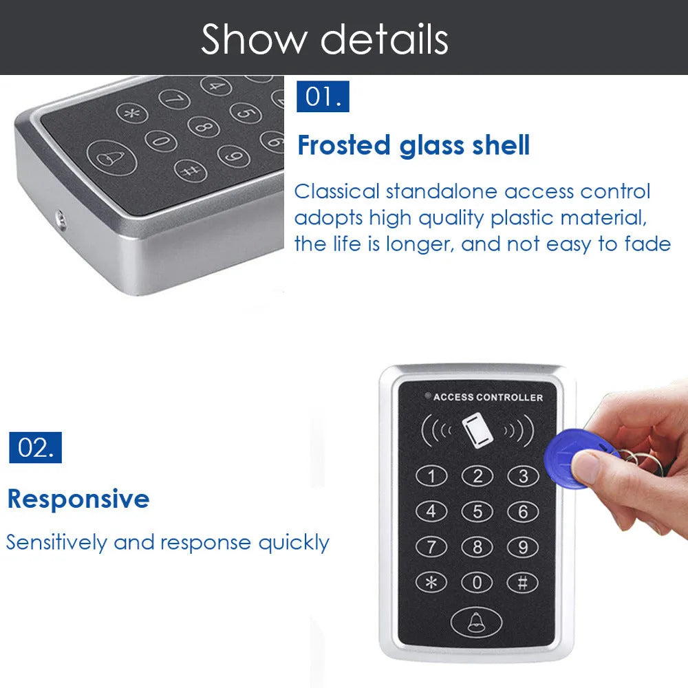 NB03 ID card access control machine with 10 card buckles for 125KHz proximity entry