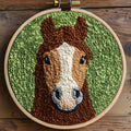 Beginner embroidery craft suit in cloth with cute cartoon pastoral style, one craft suit per pack, six design options
