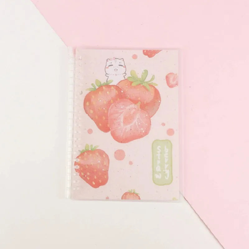 Children's hard cover loose leaf notebook with animal design and 20-hole binder binding in A5 or B5 size