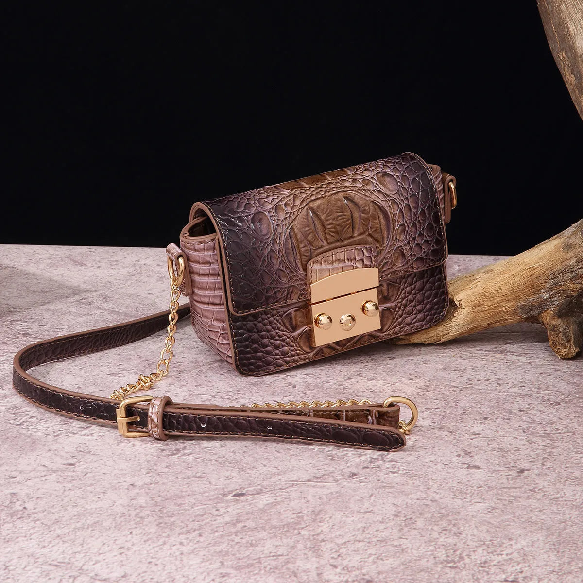 Retro crossbody one shoulder bag for women in multiple colours, PU leather material