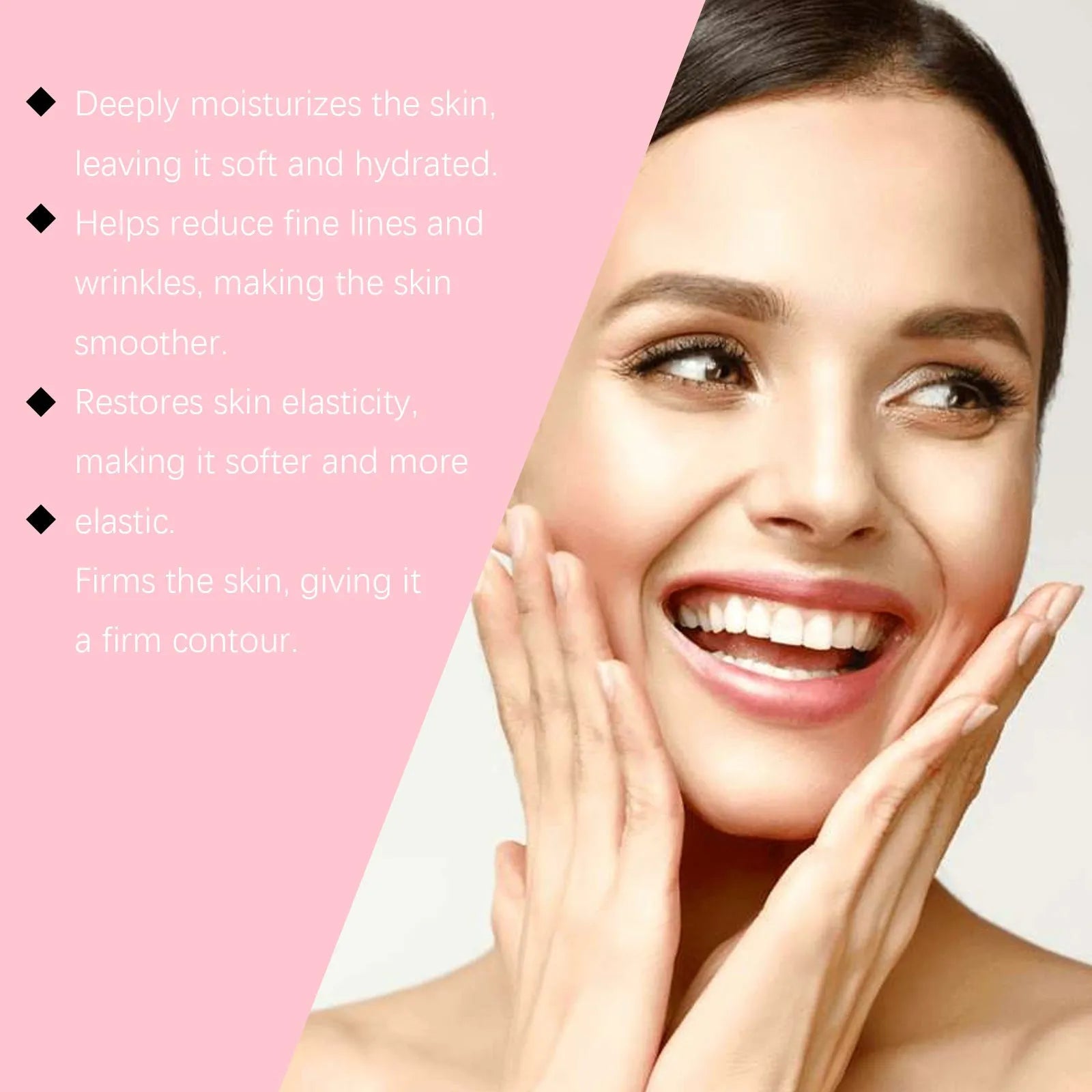 Glowing Skin Rejuvenation Mask with collagen and rice extract, includes application brush
