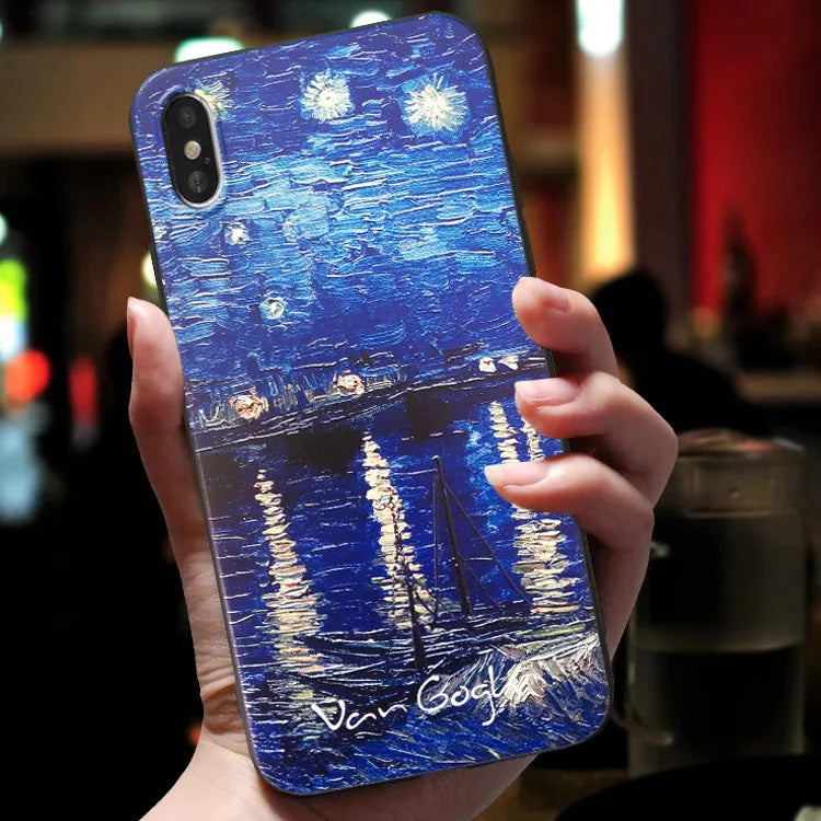 Soft TPU phone case for Xiaomi with starry sky design, anti-fingerprint surface, shockproof silicone cover