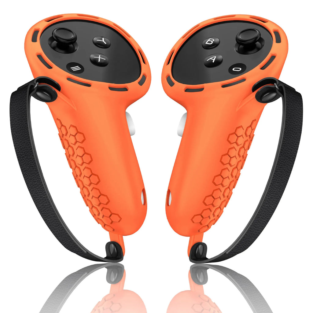 Silicone protective sleeves for Meta Quest 3 VR controllers in multiple colour options