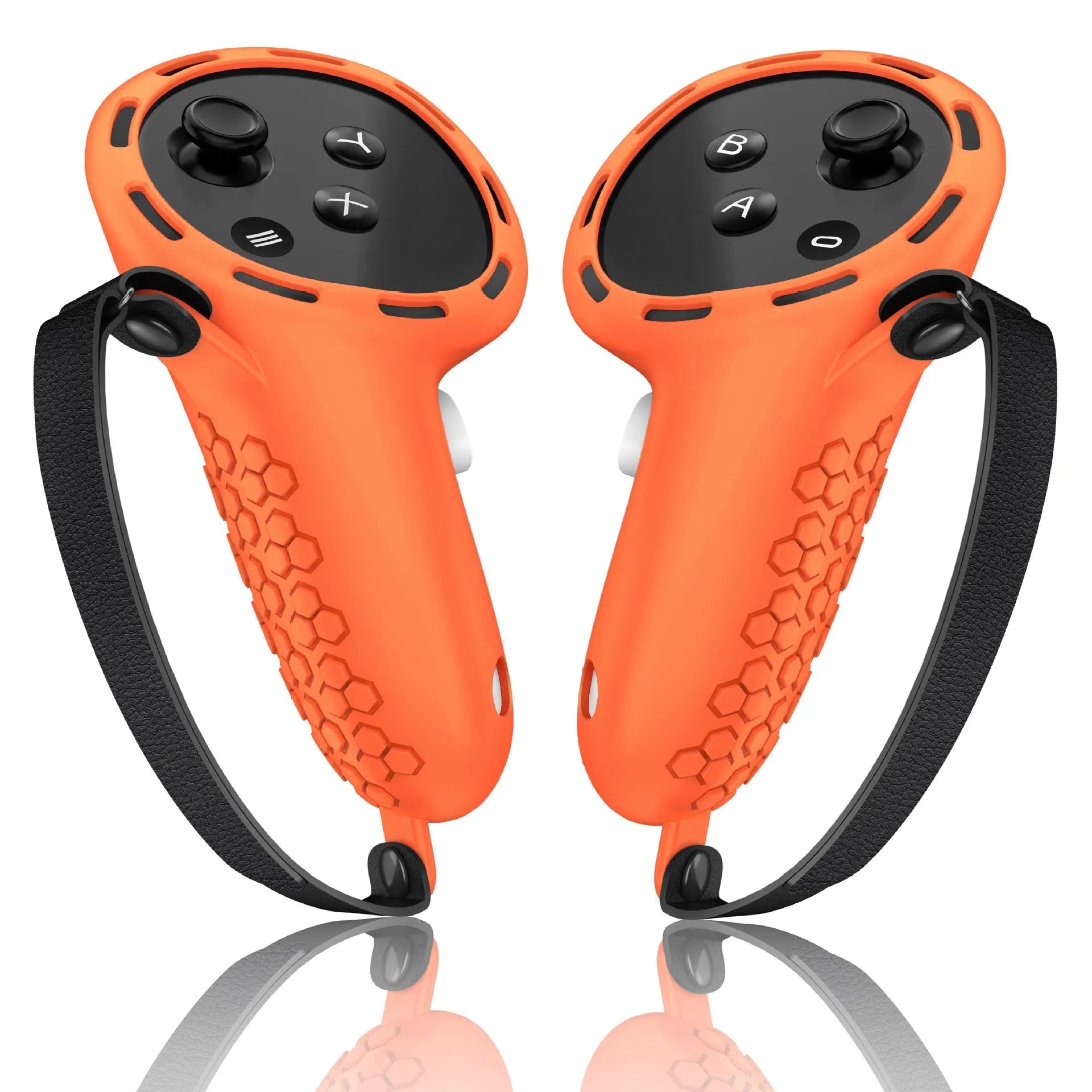 Silicone protective sleeves for Meta Quest 3 VR controllers in multiple colour options