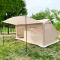 Double-layer inflatable camping tent in Oxford cloth colour with air column poles and pump included