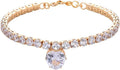 Gold heart-shaped rhinestone dog collar with sparkling stones and a metal clasp.
