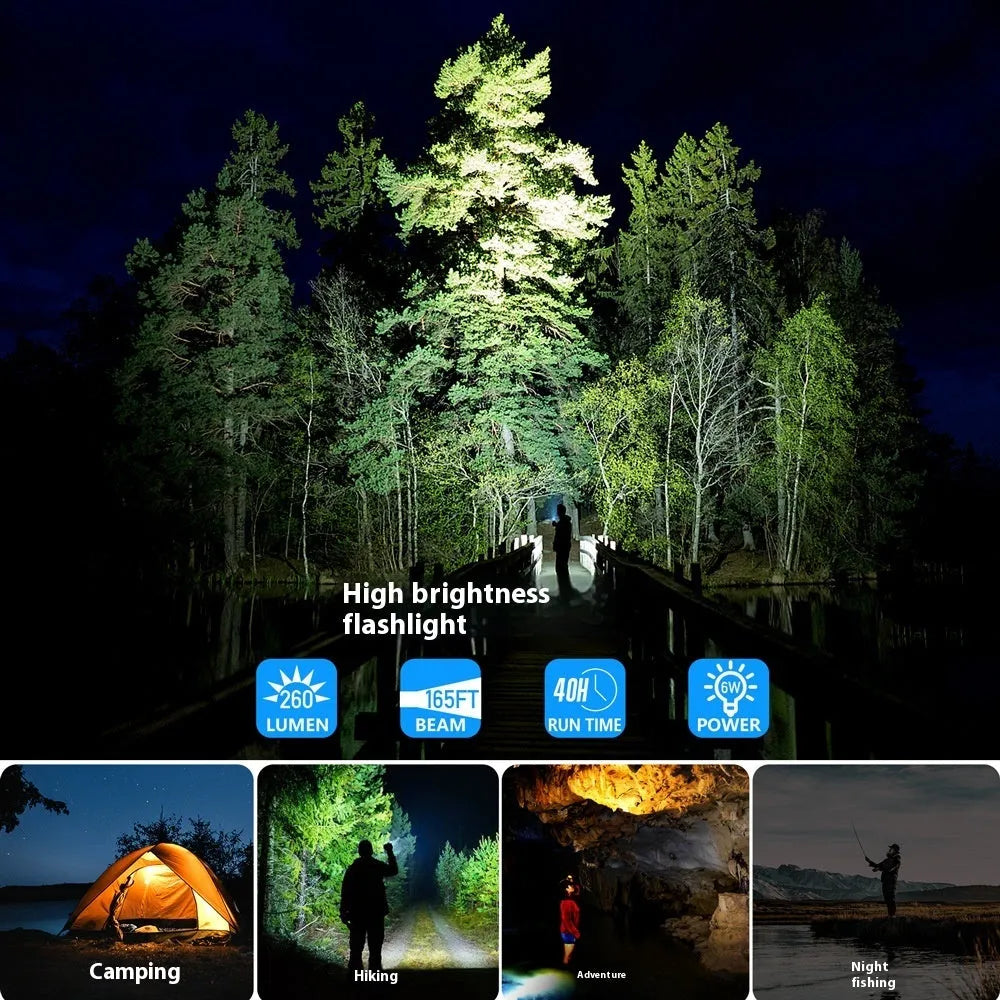 Portable solar power bank 33500mAh in all black with LED light, 178x90x30mm plastic shell