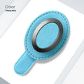 Suede car glasses clip, 11x5cm, attached to sun visor, available in six colours without logo