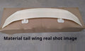 Universal punch-free fixed-air car spoiler tail wing made from black ABS plastic.