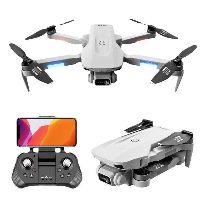 8K UAV drone with dual camera, ESC gimbal, and dual GPS in flight outdoors