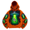 Fashion casual printed polyester sweater long sleeve pullover in multiple sizes