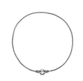 A sterling silver S925 clavicle necklace with a small pendant on a thin chain.