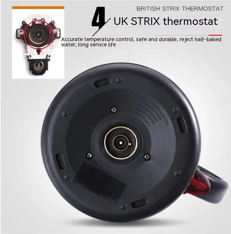 Full-automatic constant temperature stainless steel kettle in gold colour with touch controls