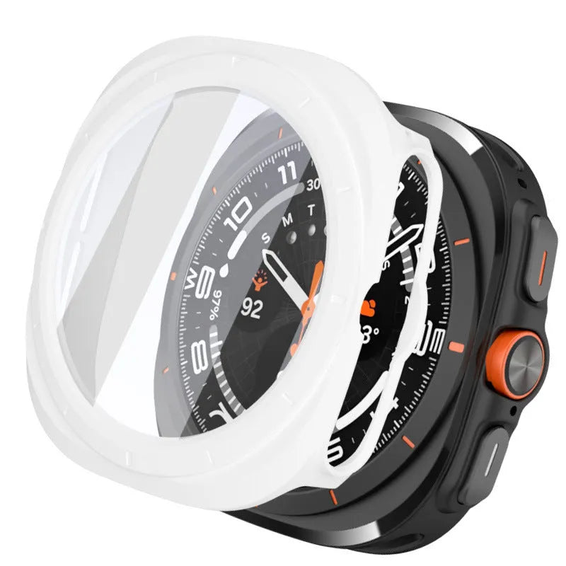 Samsung Galaxy Watch Ultra 47mm PC protective cover in black, showing all-inclusive design.