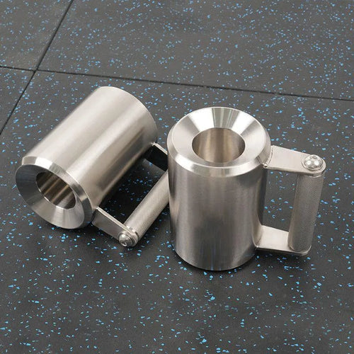 Silver 8kg stainless steel dumbbell cup weight plate for barbell training