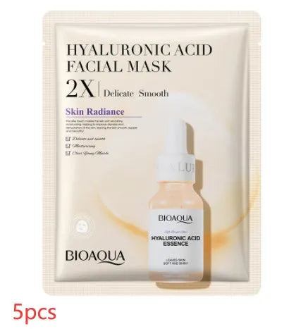Collagen and hyaluronic acid face sheet mask set with 30g gel formula