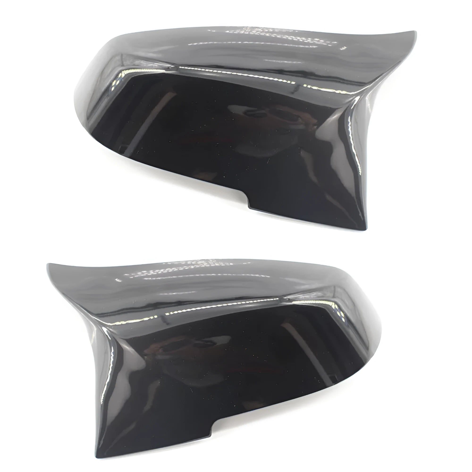 Paint bright black modified horn rearview mirror shell for BMW 3 Series and 4 Series F-model cars.
