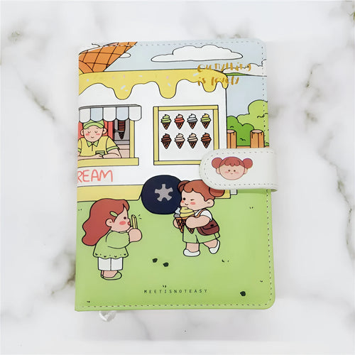 A5 thread-bound notepad with thematic paper cover and 180 Daolin paper sheets