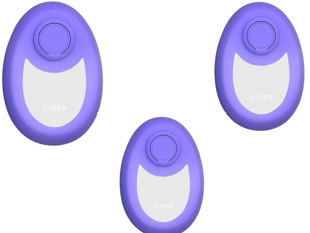 CJEER upgraded crystal hair removal eraser device in green, purple, or black with metal finger ring.