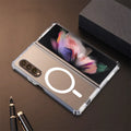 Transparent TPU magnetic phone case for Samsung Z Flip 5 with four-corner drop-resistant design