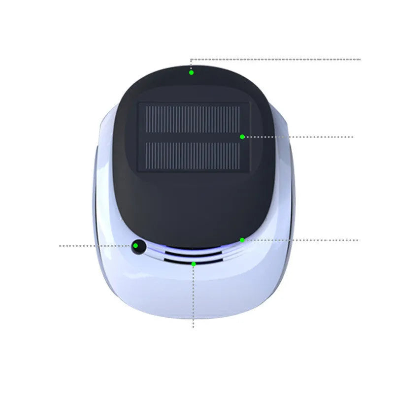 Car air purifier aroma diffuser ABS 18x15cm black automatic sliding lid negative ion active oxygen