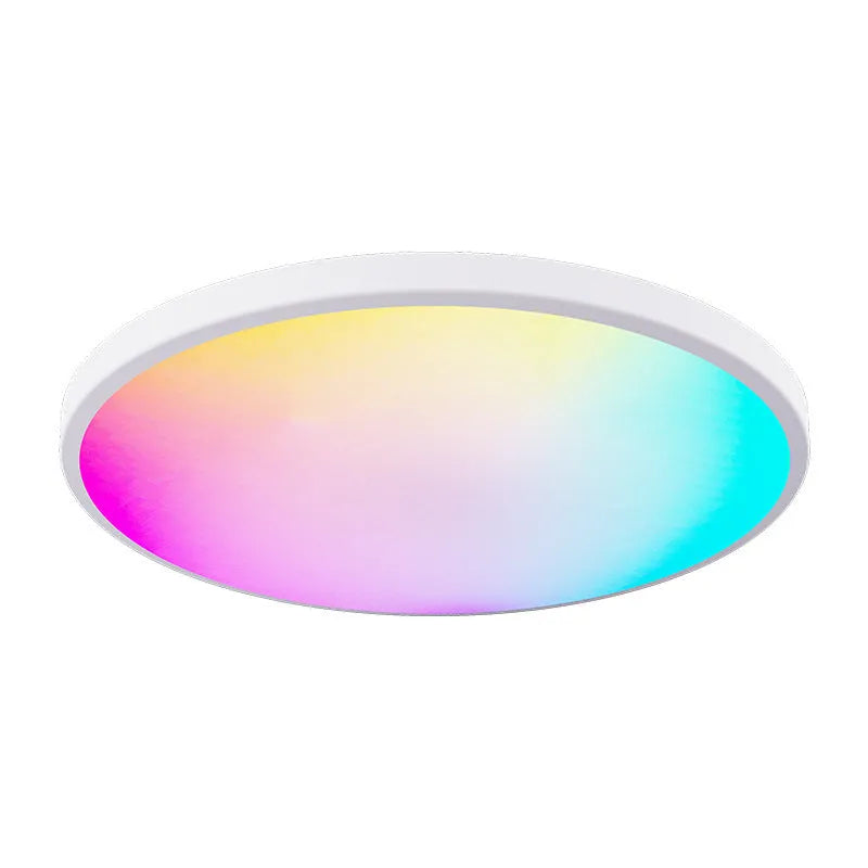 RGBCW Bluetooth ceiling lamp with colour mixing and dimming control in black or white
