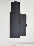 Portable retractable anti-glare car sun shade in black, universal fit for vehicle windscreen