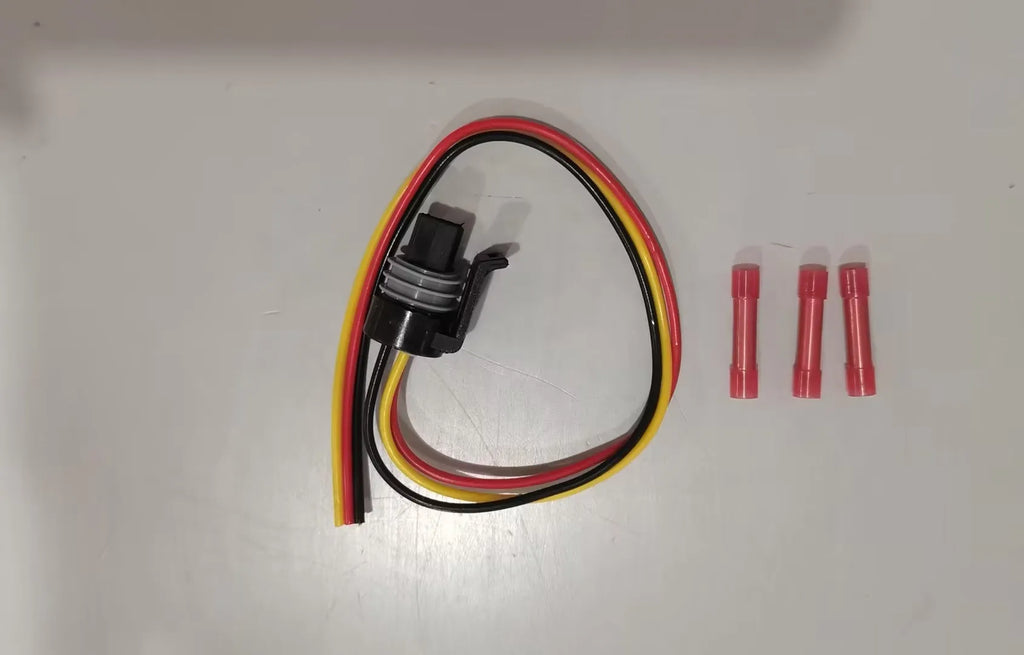 Ford F6TZ-9F838-A engine coolant pressure sensor with attached electrical connector.