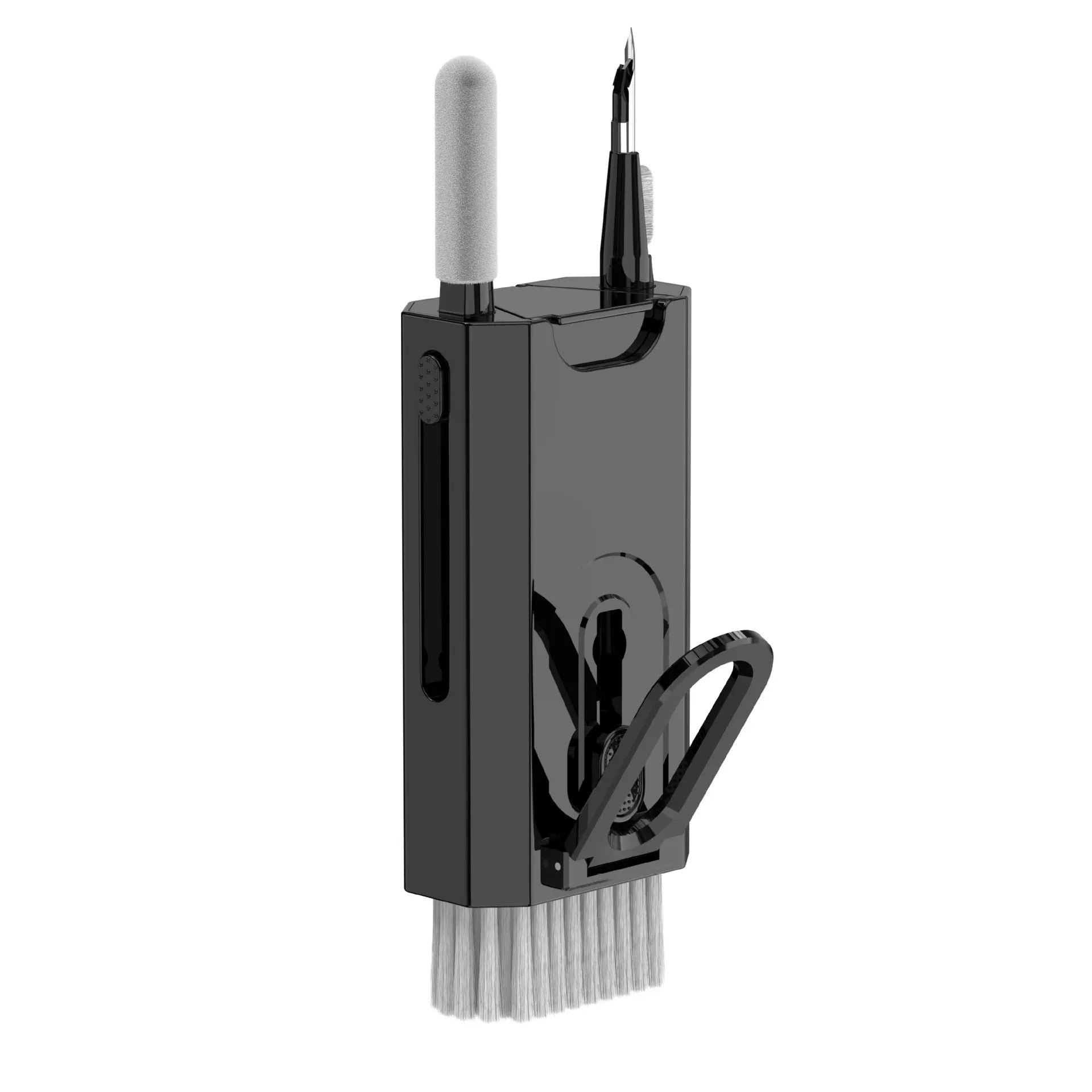 5-in-1 digital device cleaning kit with flocking sponge, brush and metal pen tip