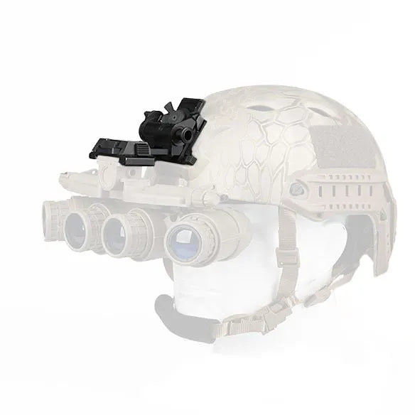 Dark earth coloured metal alloy L4 G24 night vision helmet mount with breakaway base